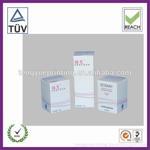 paper box for facial firming lotion, Silver stamping paper box for packing